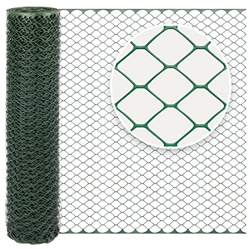 VOSS.farming PowerOFF 25m Premium Begrenzungszaun, Kunststoffzaun, Höhe 120cm - 50x50mm, grün