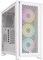 Corsair iCUE 4000D RGB AIRFLOW Mid-Tower Case - High Air-Flow - Cable Management System - Three Included AF120 RGB ELITE Fans and iCUE Lighting Node PRO Controller - White