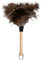 Piumino per Spolverare, Spolverino per Piuma di Struzzo Spolverino Polvere con Piume di Struzzo, Piumino Spolverino Spolverino per Polvere Antistatico con Manico in Legno, 12.6 (32cm)