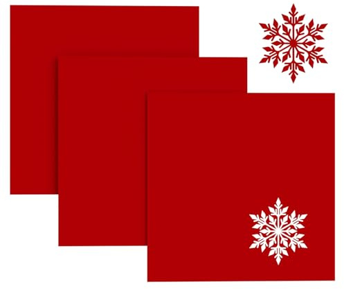 Creatorally Acrylglas Rot, 3 Stück 3mm Acrylplatte Bunt 30x30 cm, Farbig Kunststoffplatte für Laser Gravur, Undurchsichtig Acrylglasplatte, DIY Malerei Schilder Display