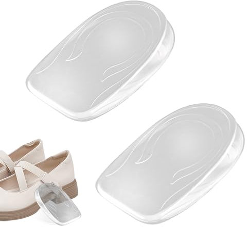 Plantillas elevadoras 1 cm, par de plantillas de espolón calcáneo, cuña 1 cm, silicona para zapatos de mujer
