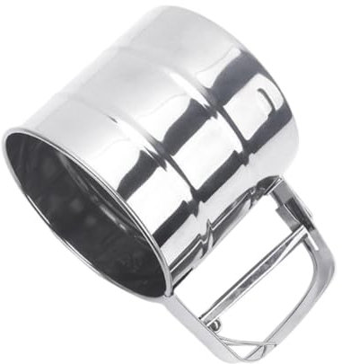 Amosfun Backfilter - Feinmaschiger Siebbecher - Edelstahl - Einfach Zu Bedienen - Ideal Zum Sieben Von Mehl Und
