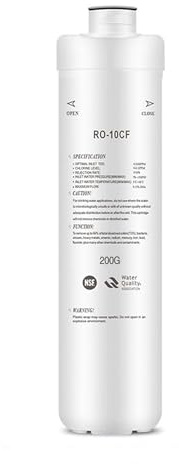 Aquavie Technologie - Membrana di ricambio per sistema di osmosi inversa (RO-10CF-200G) - 750L/Giorno - Compatibile con OsmoDRINK
