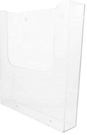 Operitacx Wand-prospekthalter Aus Acryl Flyerhalter Mit Klaren Kartenhalter Organizer Für Broschüren Literaturhalter Für Dokumente Tischständer Für Poster Einfache Wandmontage Robuste Konstr