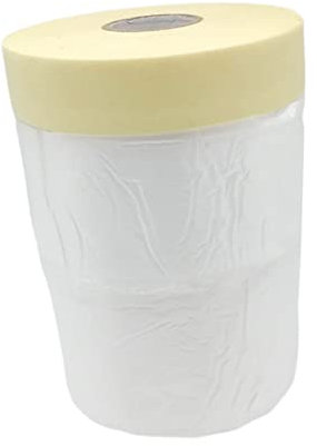 SHINEOFI Masking Tape Protective Film for Spray Painting Masking Paper for Car Renovation Strong Stretch Easy Application