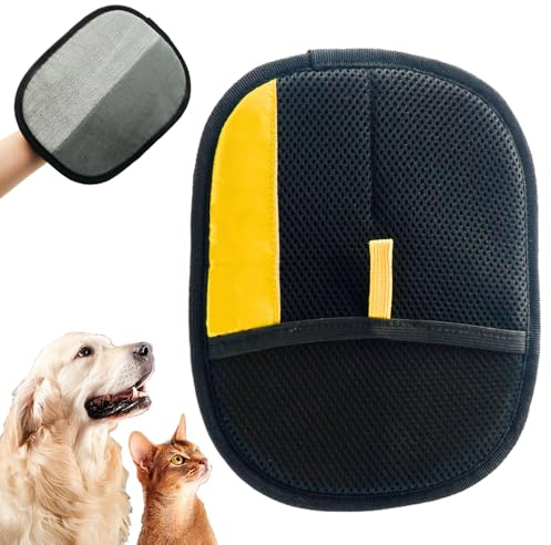 Pet Hair Remover Gloves – 2025 Upgrade Cat & Dog Grooming Mitt – Double-Sided Deshedding Glove for Washing, Brushing & Anti-Static Hair Removal – Safe for All Pets, Short & Long Fur (1)