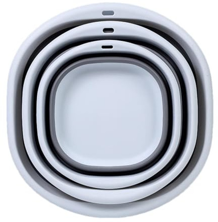 Vasca Da Bagno Pieghevole - Cesto Per La Biancheria In Plastica | Vasca Da Bagno In Silicone Pieghevole | Lavatrice Portatile | Vasca Da Stoviglie Compatta, Design Di Risparmio Di Spazio, Bacino