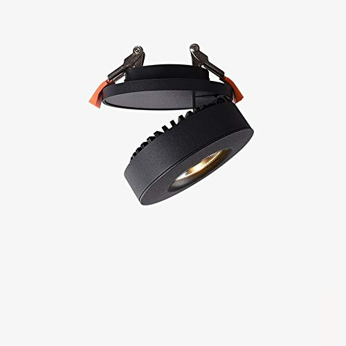 Foco LED COB Empotrado de 12 W con rotación de 360°, Foco LED Empotrado en el Techo con Rejilla, lámpara antideslumbrante, Panel Comercial, luminaria, decoración, galería, Sala de exposiciones, t