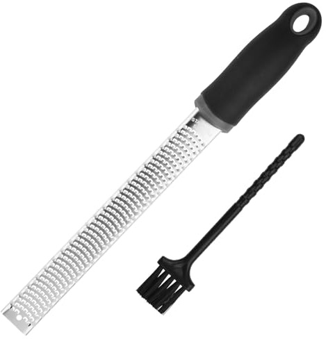 Grattugia Per Limone, Grattugia Per Formaggio Resistente, Acciaio Inossidabile Con Spazzola Per La Pulizia, Lavabile In Lavastoviglie, Adatta Per Formaggio, Limone, Cioccolato, Agrumi (Piccolo)