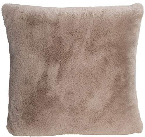 Winterhome Fellkissen Guanako Pearl Dekokissen Kunstfell Fellimitat Tierfell, Größe:60 x 60 cm