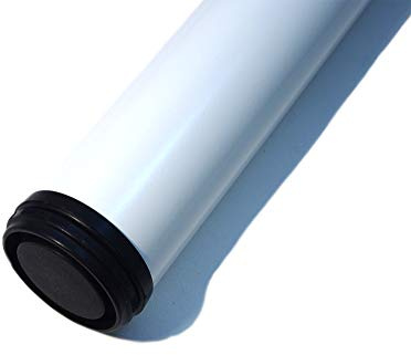 4 x Tischfuß | Höhe 710-740 mm höhenverstellbar | Ø60 mm Weiß Tischbeine Möbelfuß Verstellfuß | Möbel Fuß Füße Schreibtischbeine |