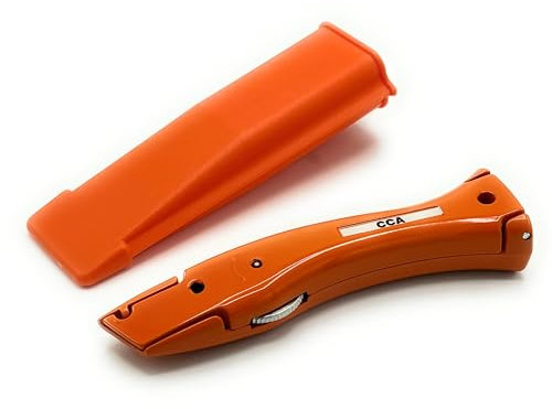 TradeUnderlay Orange Carpet Fitter Knife Economy Tool with Holster