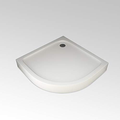 MARWELL Plato de ducha acrílico con patas ajustables en altura para cabinas de ducha – 90 x 90 cm