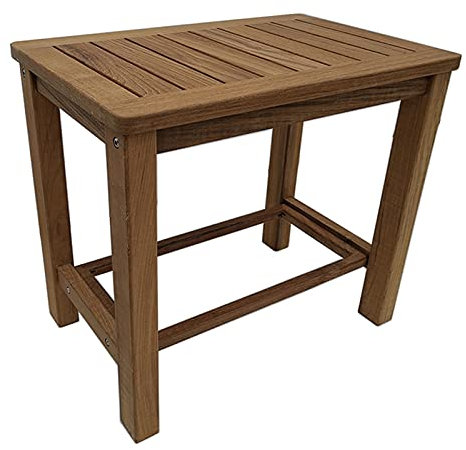 XFSHKJS Wood Shower Stools For Inside Shower,Waterproof Bathroom Bathtub Foot Rest Shaving Stool For Elderly Disabled Adult Pregnant Woman,Independent Stability