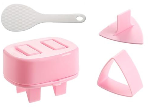 YLWX Moule à Onigiri Triangle, Kit de Fabrication de Sushi de Qualité Alimentaire pour la Cuisine, Outil de Moulage de Boule de Riz