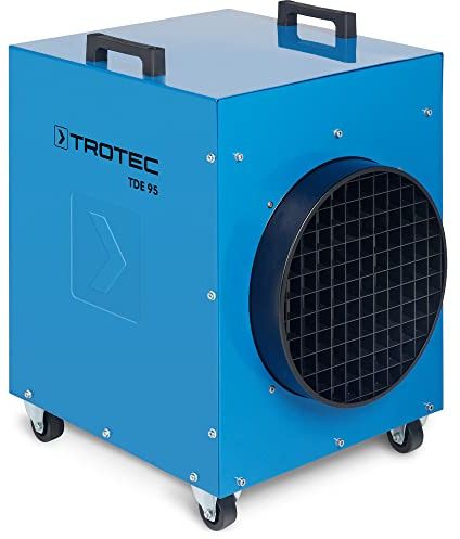 TROTEC Calefactor eléctrico TDE 95 Calentador de aire para la construcción Calentador para la construcción 18 kW de potencia calorífica Protección contra el sobrecalentamiento