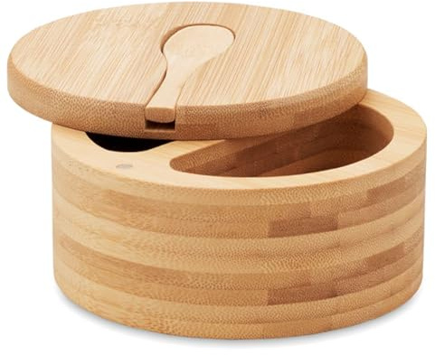 Salero y pimentero de madera para cocina o comedor con compartimentos separados para sal, especias, hierbas, especias, especias, tapa magnética, 100-5991