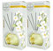 Ambar Botanic Ambientador Mikado Infusión Jazmín Blanco con aceites esenciales y hierbas naturales. 0% Alcohol, El embalaje puede variar, 2x75 ml