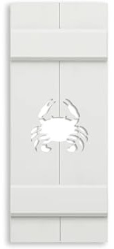 Nautical Shutter, CRAB Shutter for your Beach House, Exterior Shutter-Sold Individually (Width: 11.5, Height: 48)