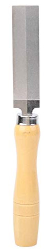 Lima Rombica, Lima Manuale Rivestita, Manico in Legno Levigatura del Metallo, del Vetro, Lavorazione del Legno, Lima Manuale per la Lavorazione di Utensili, Vetro, Ceramica, Pietre Preziose(3 pollici)