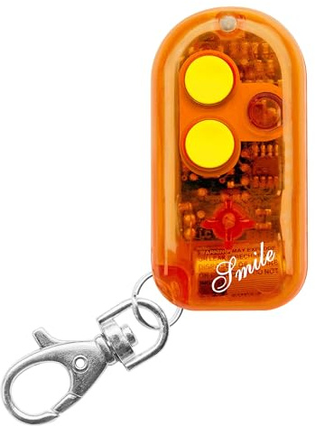 Smile C Rolling code + Codice fisso 433Mhz, Mini telecomando universale apricancello autoapprendente programmabile, 2 pulsanti compatibile - leggi compatibilita in descrizione