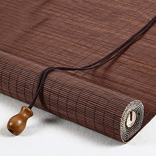 NEZIH Rollos Aus Natürlichem Bambus, Rollo Für Veranda Und Terrasse, Sonnenschutzrollo Für Den Außenbereich, Seitlich Zu Ziehen/1Pcs/W60*H145Cm