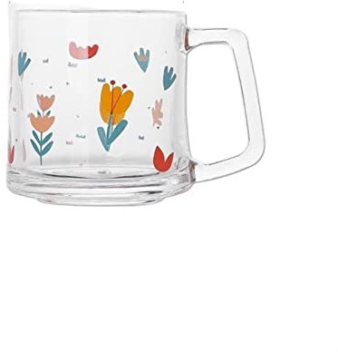mugg (lånord) Utskrift Tulpanglaskopp Handmålad blomkopp Mjölkkaffekopp Hushållsvattenkopp muggar(Tulip)