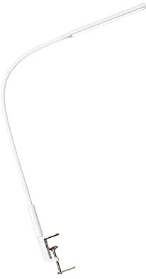 Cabilock Schreibtischlampe Mit Clip Einstellbare Helligkeit Augenschutz Für Büro Und Schlafzimmer Praktische Leselampe Mit Schwenkbarem Arm Weiß
