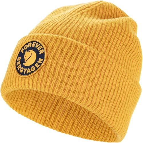 Fjällräven Unisex bergsdagar för evigt ullmössa, mustard gul, en storlek, Senapsgul, one size