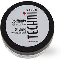 TECHNI SALON | Cire Soufflée Coiffante Professionnelle | Fixation Modulable, Texture Ultra-Légère & Fini Brillant Naturel | Enrichie au Beurre de Karité Bio | Fabriqué en France | 100g