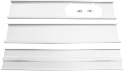 Cpolebev Adaptador de Ventana Portátil, Kit de Corredera para Ventana, Placa Ajustable, Kit de Ventana para Aire Acondicionado, Práctica Placa Deslizante, Protector el Viento