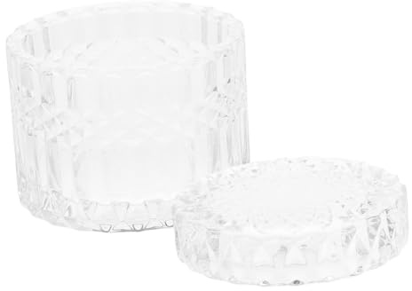 Hemobllo Pot de Rangement Verre avec Couvercle Hermétique pour Bonbons et Snacks Décoration de Table Multifonctionnelle pour Maison et Fêtes Conserve Fraîcheur et Propreté