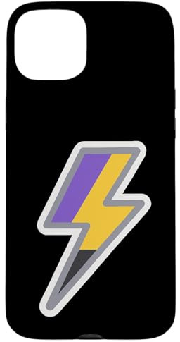 Colori non binari Fulmine Transgender non binario Thumbs Up Custodia per iPhone 15 Plus