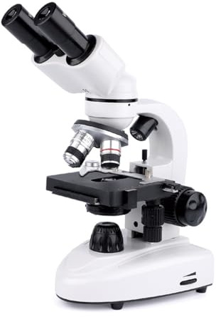 microscopi Microscopio binoculare for adulti e bambini, microscopio composto professionale, tubo rotante a 360° e illuminazione a LED microscopio
