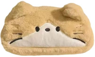 Cute Pencil Case Cute Large Capacity Cat Plush Organizer | School Pencil Case for Elementary Stationery Small Items Makeup Travel Offices Drawing Erasers Rulers Home