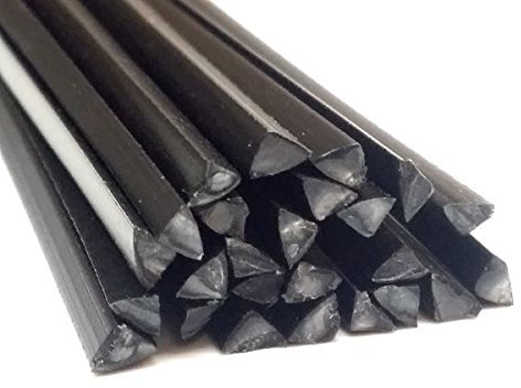 Plástico alambre de soldadura P/S 4 mm triangular negro 25 varillas