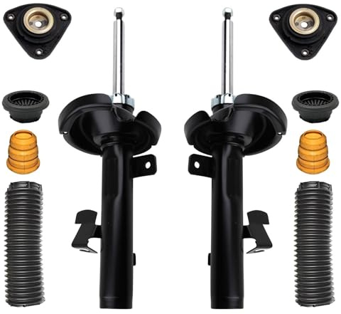 2x Stossdämpfer Staubschutzsatz 2x Federbeinlager 2x Wälzlager Vorderachse für Mazda 3 BK BL + Stufenheck für Mazda 5 CR19