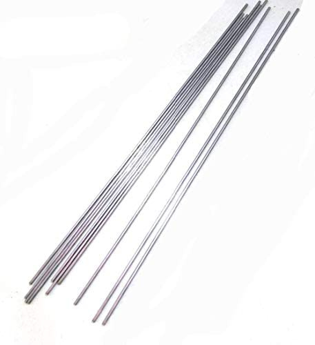 XMRISE 304 Edelstahldraht Stäbe Rohre Bar Gerade Federleitungs Hard Cut Industrie DIY-Material Kapillarleitungen,0.016inches/0.4mm