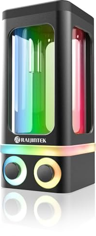 RAIJINTEK ANTILA Pure R100A 5V Addressable RGB LED Reservoir, POM & Echtglas, Einfache Montage für Custom Wasserkühlung