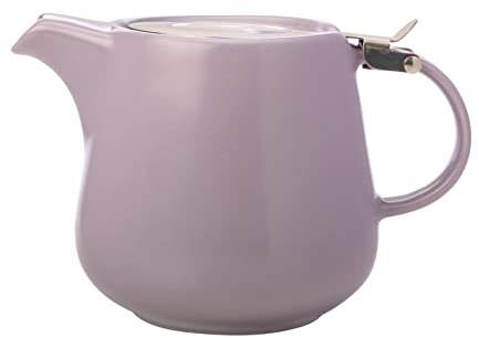 Maxwell & Williams KL0188 Théière Lavande 600 ml Série Tint – Porcelaine classique Acier inoxydable – Avec passoire