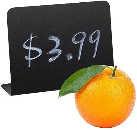 Facynde Kleine Tafel - Wiederbeschreibbare kleine Tafel - Nachricht Tafel Kreidetafel Schild Neigungswinkel, wiederverwendbar, L-förmig für Hochzeit, Haushalt, Esszimmer, Geschäft