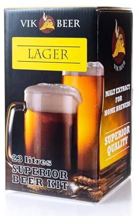 Beer & Wine Malto per Birra Artigianale, Birra Fatta in Casa, Malto Preparato per Birra, Kit Birra Artigianale (Lager)