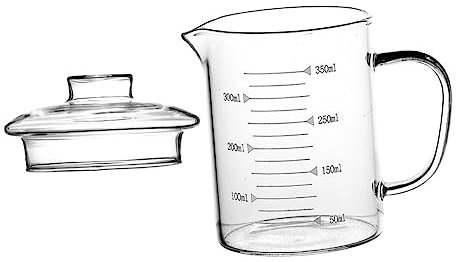 ABOOFAN Tasse à Mesurer Verre Transparent Cup Mesure Pour Café Liquide Et Lait Accessoire De Cuisine Multifonctionnel