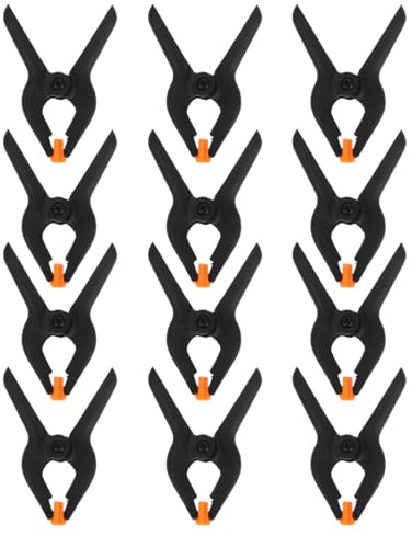 HOMSFOU De Resorte De Nylon Para Ajustable, Clips De Fijación Para Madera y Piscina, 12 Unidades, Resistentes De Plástico Para Fotografía y Cubiertas De Piscina