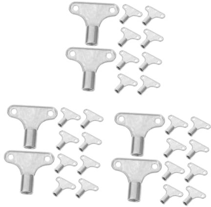 DIYEAH 30pcs Metal Radiator Air Vent Key Valve Wrench for Bleeding Radiator Valve Wrench Plumbing Bleeding Key for Supplies