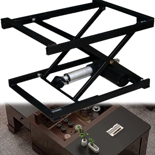 Tabelle elettriche di sollevamento Tavolo elevatore elettrico a forbice, con telecomando cablato/wireless, staffa pieghevole in ferro, per tavolo da pranzo domestico, wireless