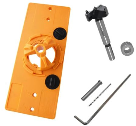 35 mm Topfband Bohrschablone, Scharnier Lochsäge Führungsset Versteckte Scharnier Bohren Hole Locator Jig für Küchenschrank Türen Scharnier