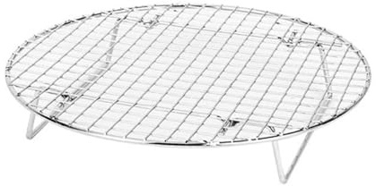 Filet Pour Barbecue Lot de 2 grilles de cuisson rondes pliables et polyvalentes for barbecue, grilles de refroidissement for pain, accessoires de cuisine Pour à Gaz Grillade Cuisson Viande LéGumes