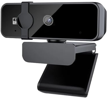 YVAAASIYC Webcam 4K Auto 2K for Ordinateur Portable avec Microphone USB et Lecture 1080P for Streaming/Appel vidéo(4K Webcam)