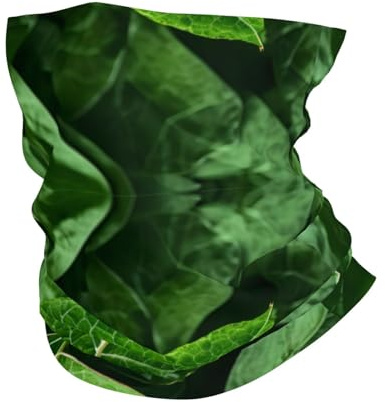 Tubhalsduk grönt naturmönster funktionella dukar andas multifunktionell duk multifunktion tubhalsduk för löpning yoga vandring 25 x 50 cm